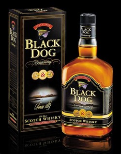 Black dog whisky