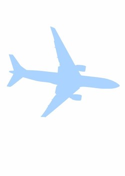 Blue airplane
