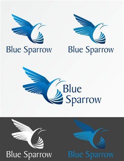 Blue sparrow