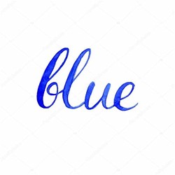 Blue word