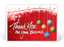 Business christmas cards with
