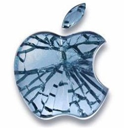 Cracked apple
