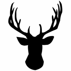 Deer head outline