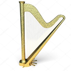 Gold harp