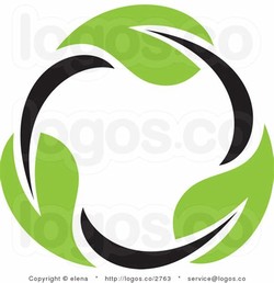 Green leaf circle