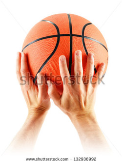 Hands on basketball