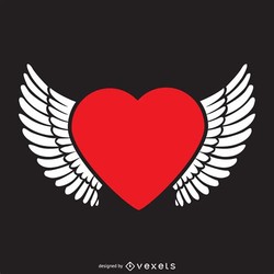 Heart wings