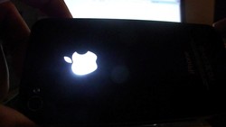 Iphone glowing apple
