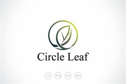 Leaf in circle