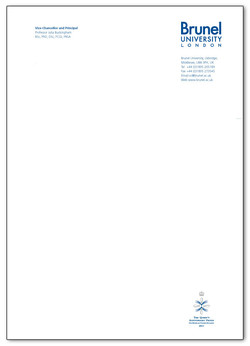 Letterhead examples with