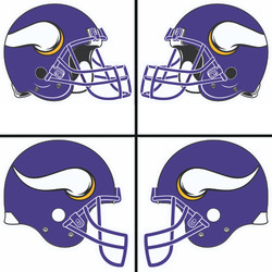 Minnesota vikings helmet
