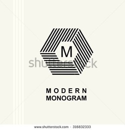 Modern monogram
