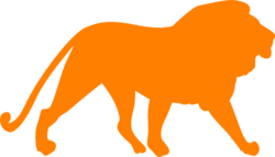 Orange lion