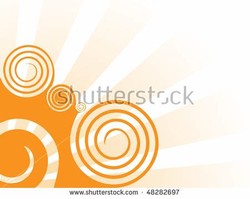 Orange swirl