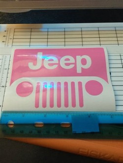 Pink jeep