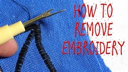 Remove embroidered