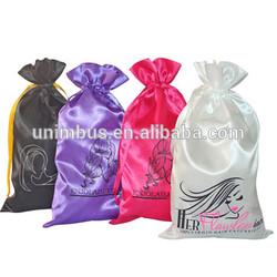Satin bags with