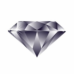 Silver diamond shaped