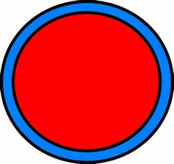 Three red circles