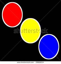 Three red circles
