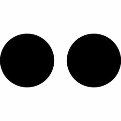 Two black circles
