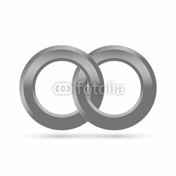 Two interlocking circles