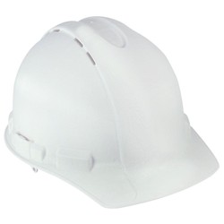 White hard hat with