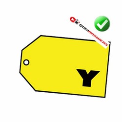 Yellow price tag